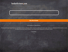 Tablet Screenshot of londonforteens.com